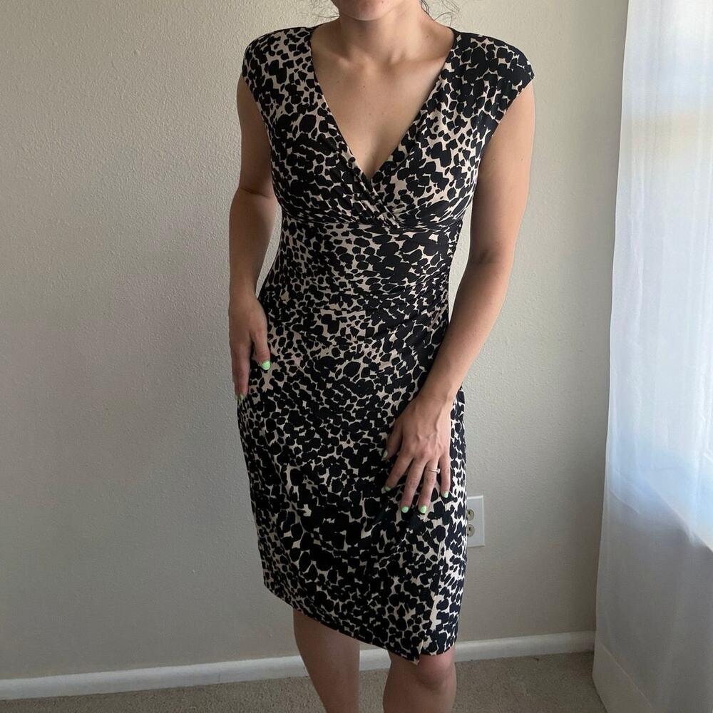Lauren Ralph Lauren Leopard Pencil Dress minimalist work office formal evening